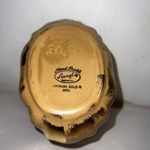 Stangl Granada Gold Porcelain Basket 3621 Hand Painted - Picture 8 of 12